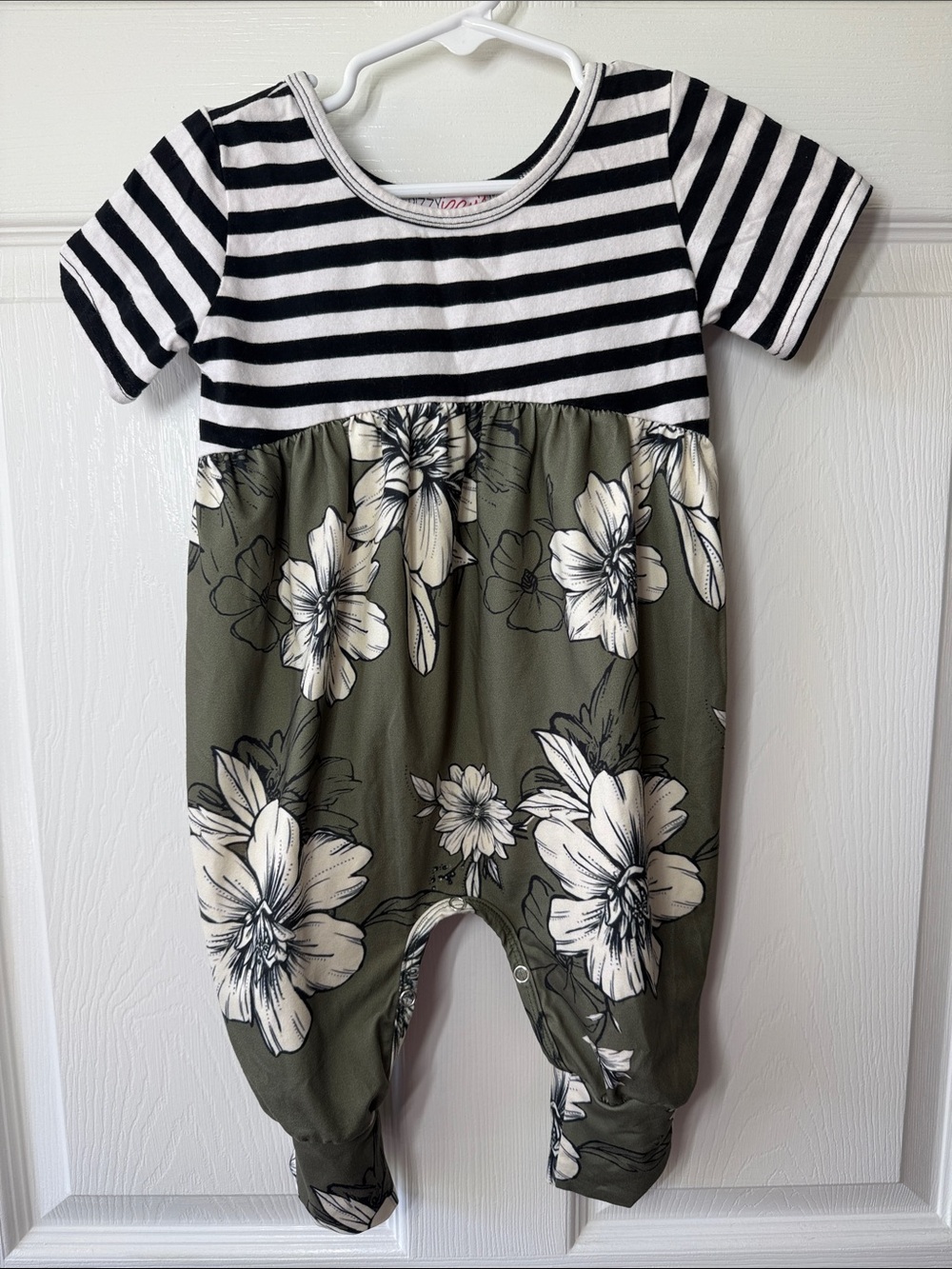 Bizzy Izzy’s Striped/Floral Romper